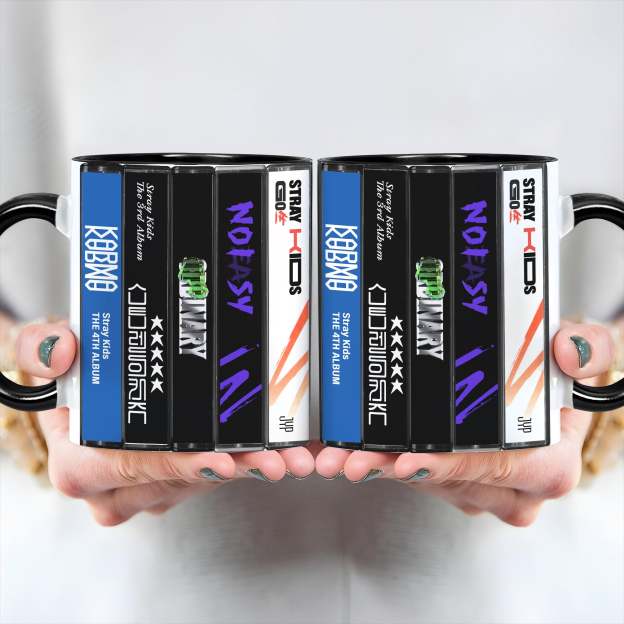Stray Kids Albums Cassette Collection Retro Accent Mug