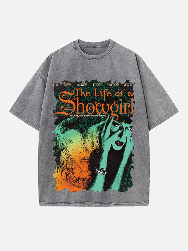 Taylor Swift Print Round Neck T-shirt