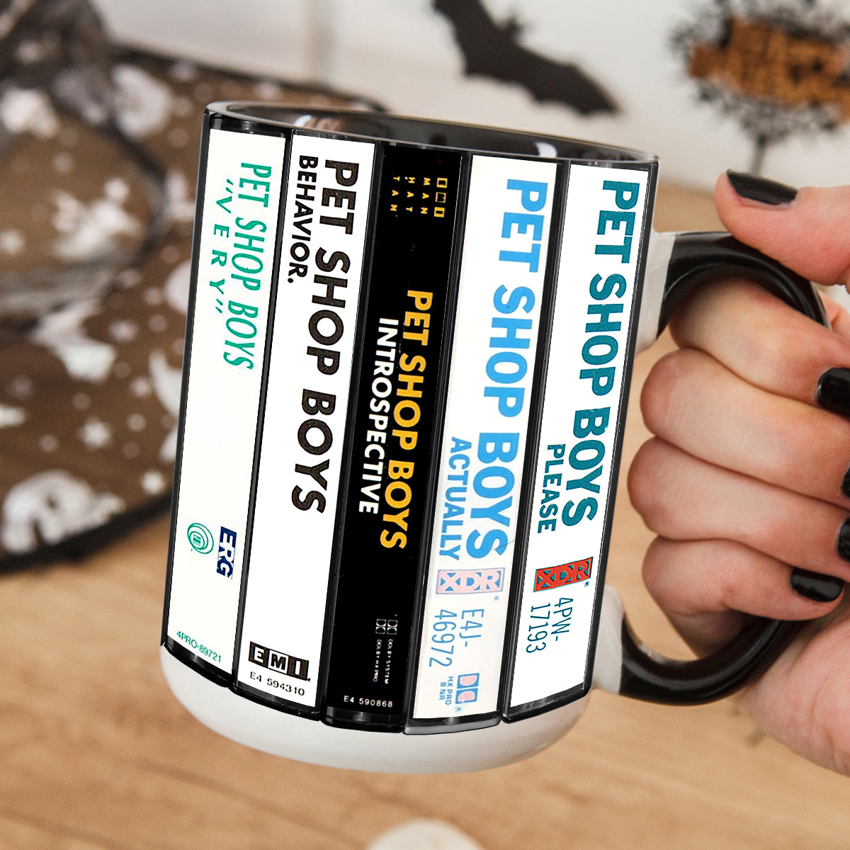 Pet Shop Boys Albums Cassette Retro Collection Accent Mug