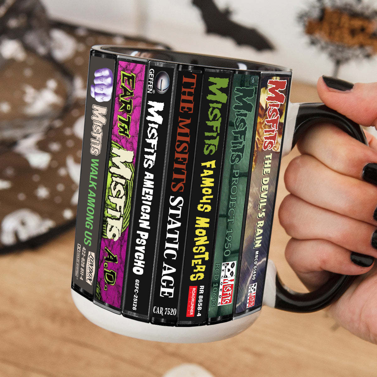Misfits Albums Cassette Collection Retro Accent Mug