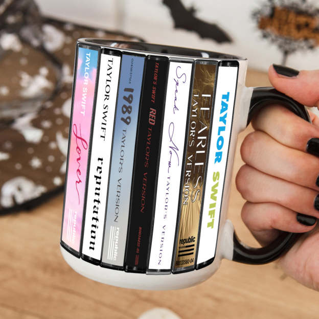 Taylor Swift Albums Collection Accent Mug (Taylor's Version)
