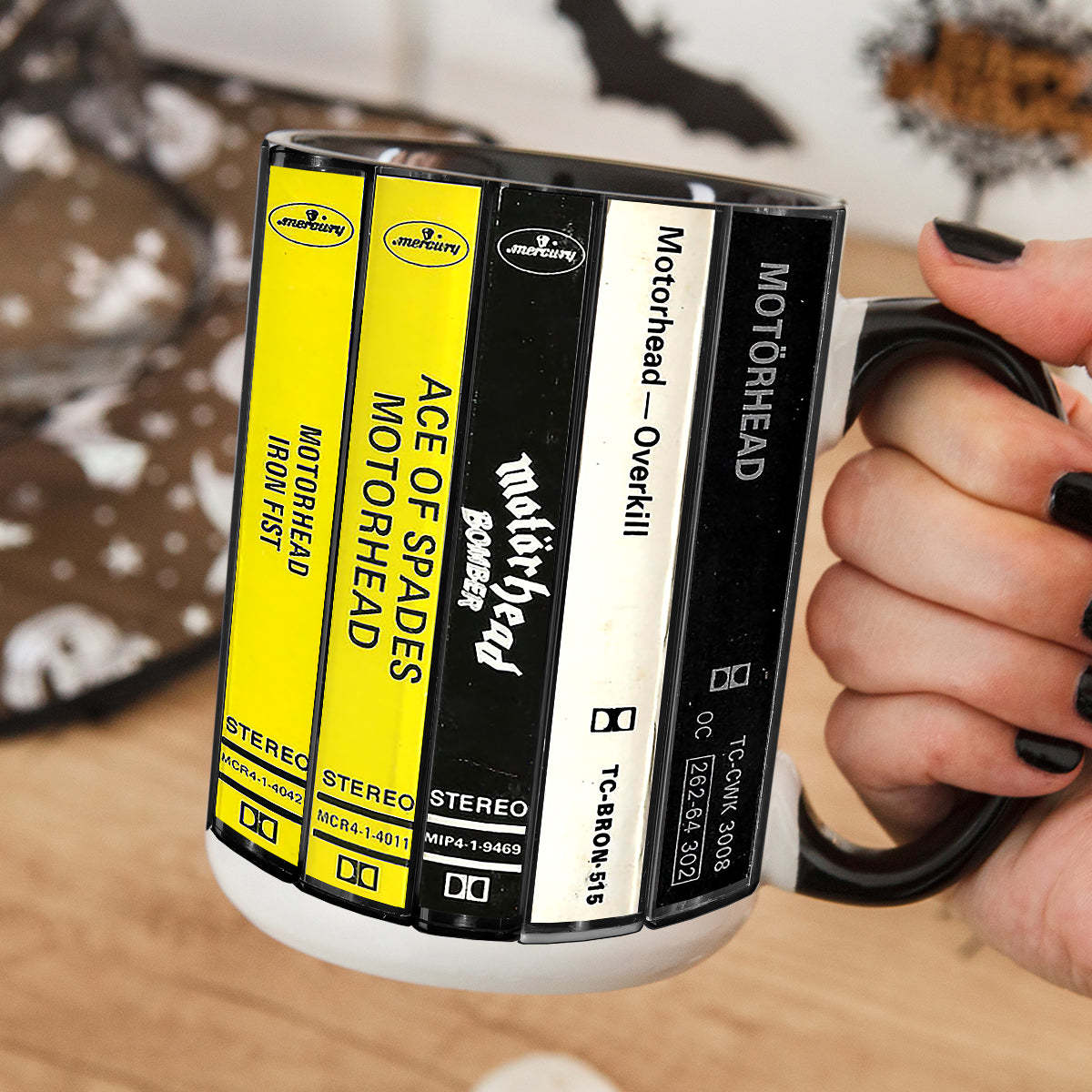 Motorhead Albums Cassette Retro Collection Accent Mug