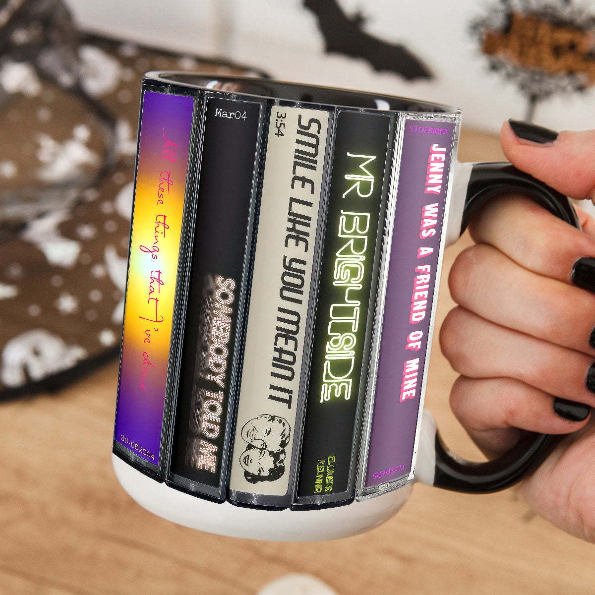 The Killers Hot Fuss Album Cassette Retro Accent Mug