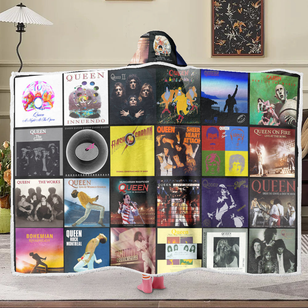 👑 Queen Wearable Hooded Blanket – The Champions’ Comfort Edition