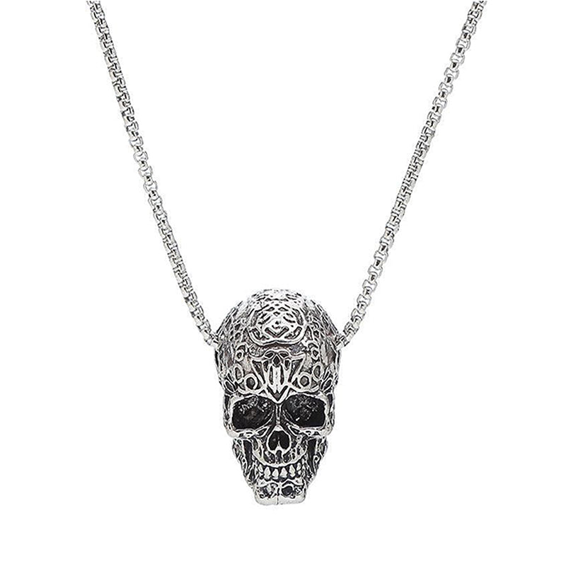 Men's Necklace Punk Rock Retro Demon Skull Pendant Accessories