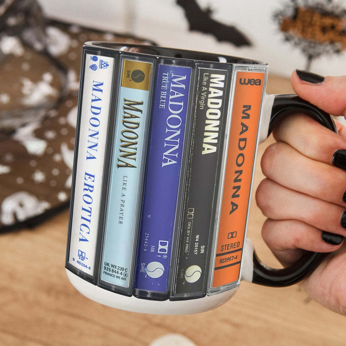 Madonna Albums Cassette Retro Collection Accent Mug