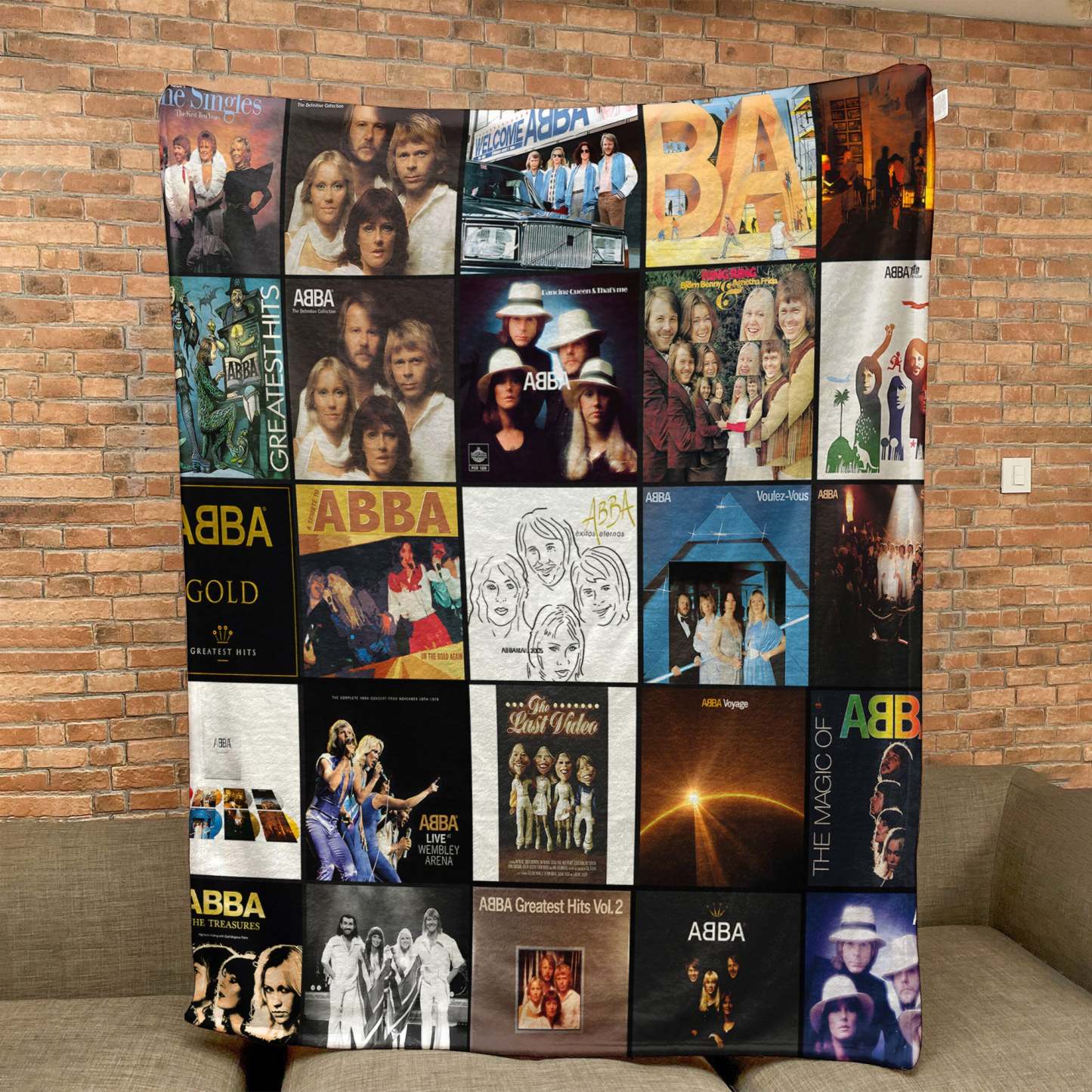 ABBA Sherpa Blanket – Cozy Nostalgia Wrapped in Iconic Album Art