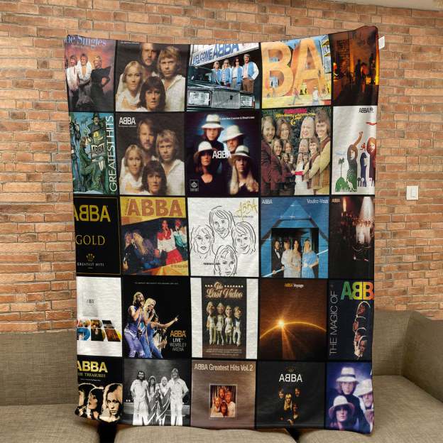 ABBA Sherpa Blanket – Cozy Nostalgia Wrapped in Iconic Album Art