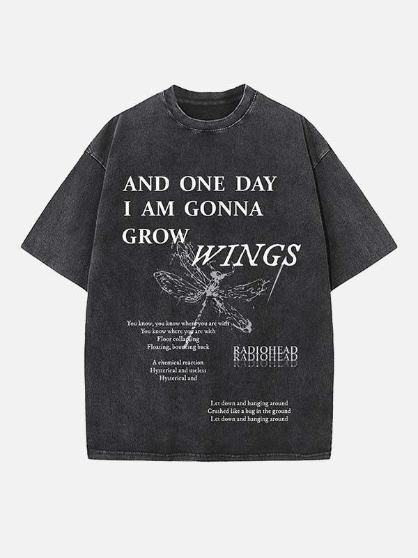 Radiohead Print Round Neck T-shirt