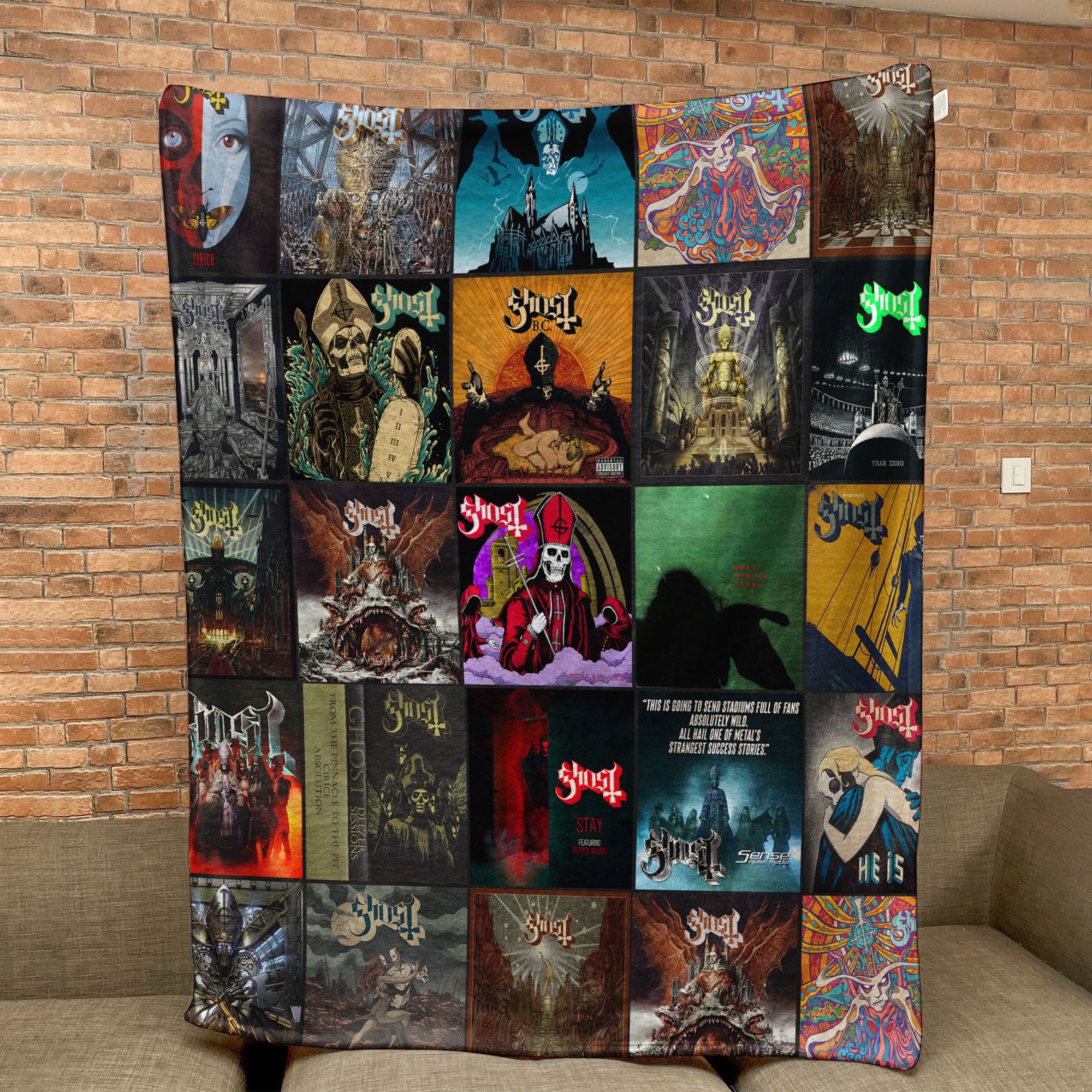 Ghost Sherpa Blanket – Dark Art & Metal Warmth Wrapped in Iconic Album Imagery