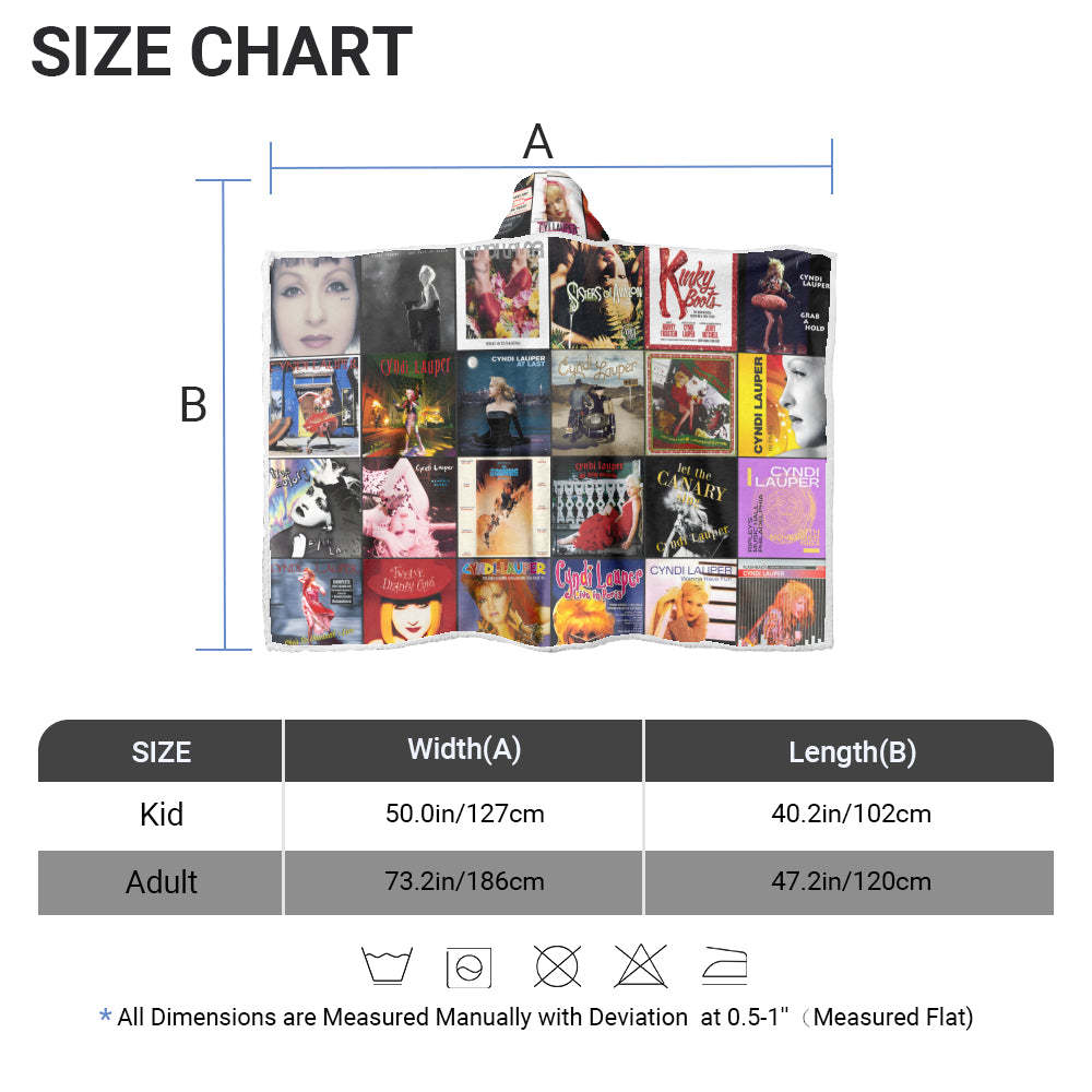 Cyndi Lauper Wearable Hooded Blanket – ’80s Magic You Can Wrap Around You