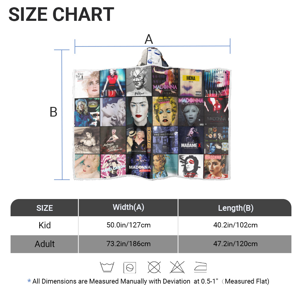 Madonna Wearable Hooded Blanket – The Queen of Pop Legacy Lives On