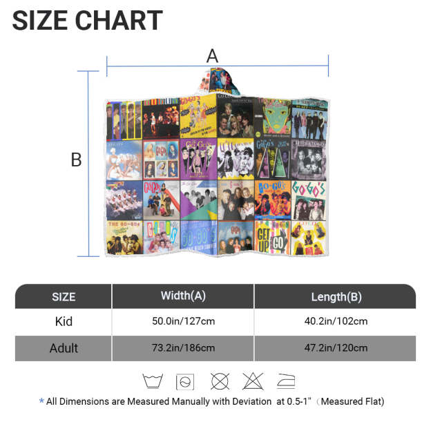 The Go-Go’s Wearable Hooded Blanket – Bright, Fun, Totally ’80s Comfort