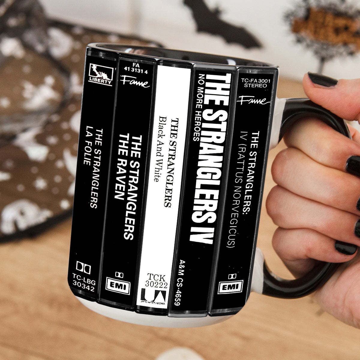 The Stranglers Albums Cassette Retro Collection Accent Mug