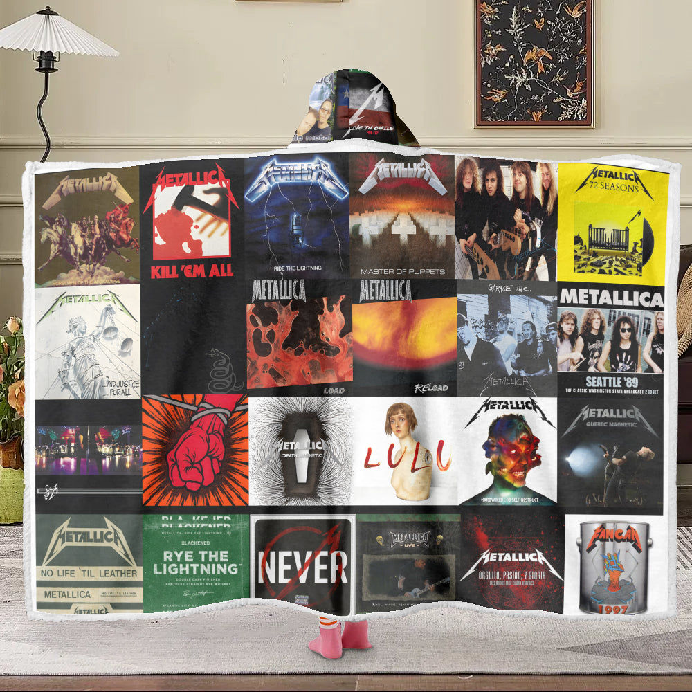 Metallica Wearable Hooded Blanket – The Sound of Metal Power Unleashed ⚙️