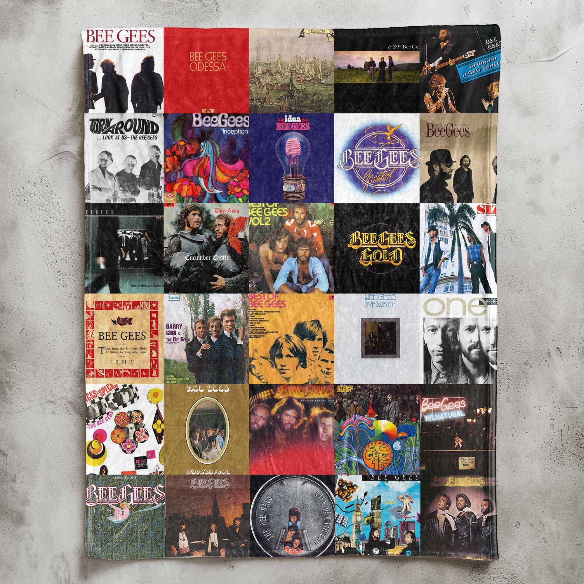 Bee Gees Sherpa Blanket – Timeless Pop & Disco Warmth Wrapped in Iconic Album Art