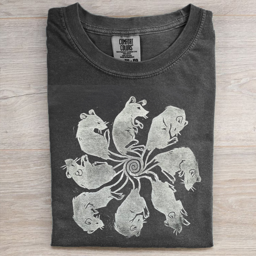 Hand-printed Rat King T-shirt