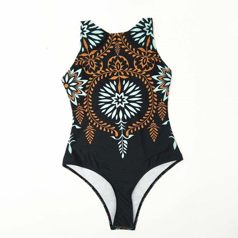 Fashion Sleeveless One-piece Swimsuit