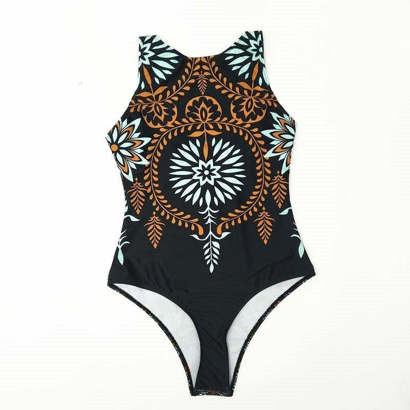 Fashion Sleeveless One-piece Swimsuit