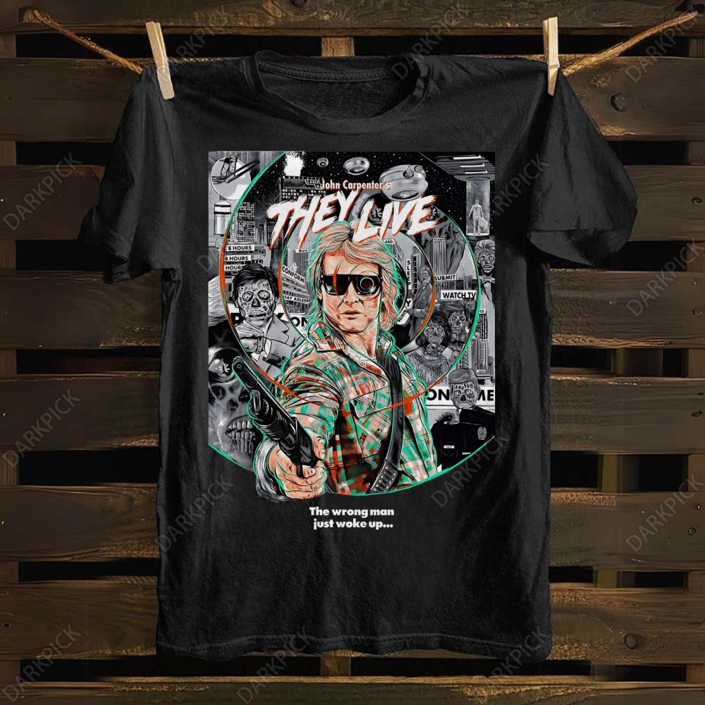 Unisex cotton John Carpenter's They Live T-shirt