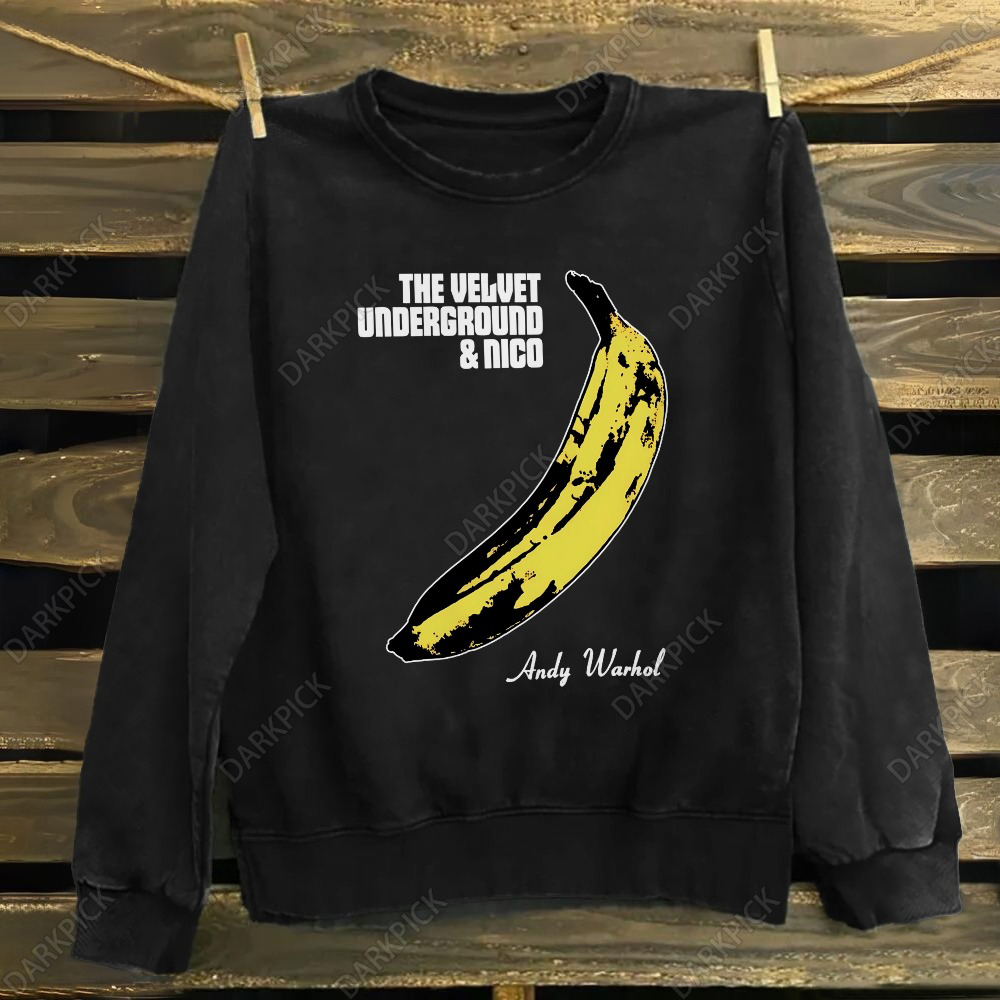 Unisex Cotton Andy Warhol the velvet underground and nico Sweatshirt
