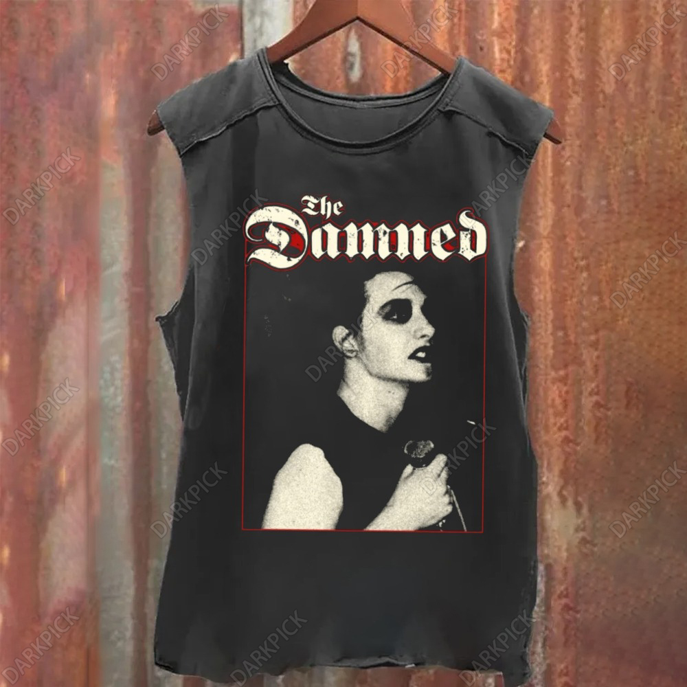 Unisex Vintage Washed The Damned Tank Top