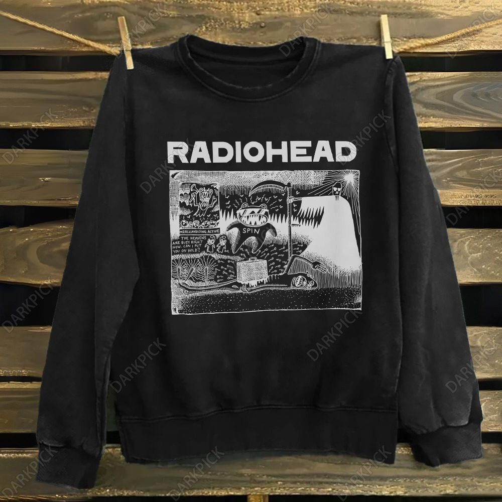 Unisex Cotton Radiohead Rock Band Sweatshirt
