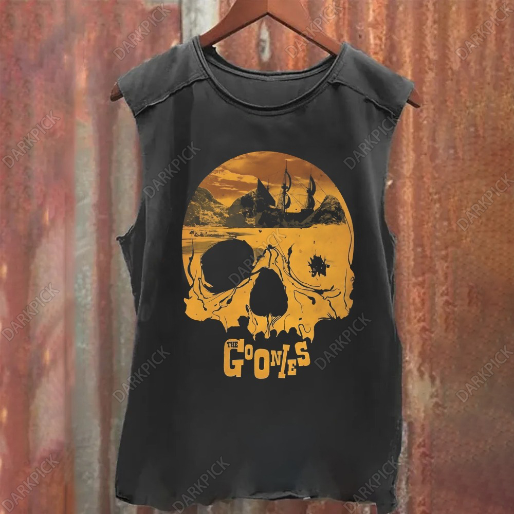 Unisex Vintage Washed The Goonies Adventure Comedy Tank Top