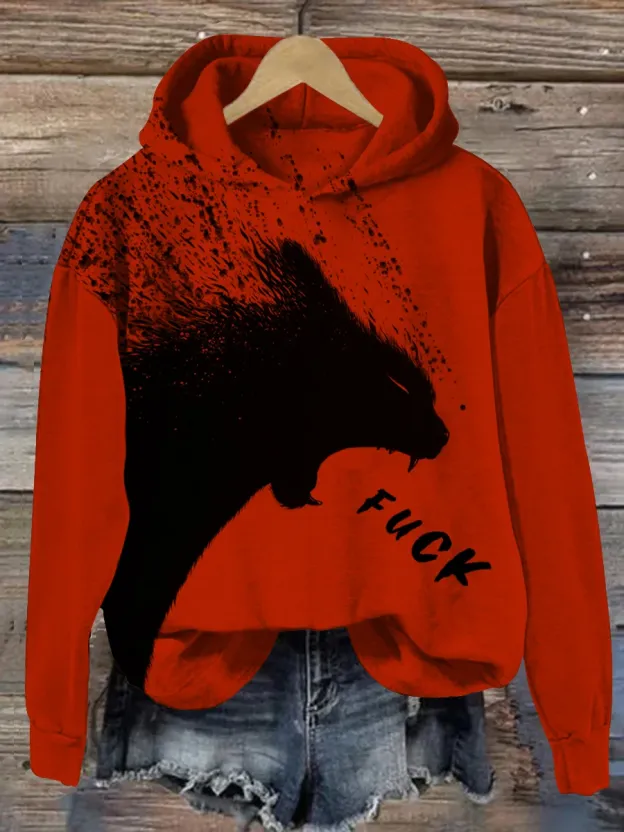 Unisex A Cat Yelling Fuck Print Casual Tank Top