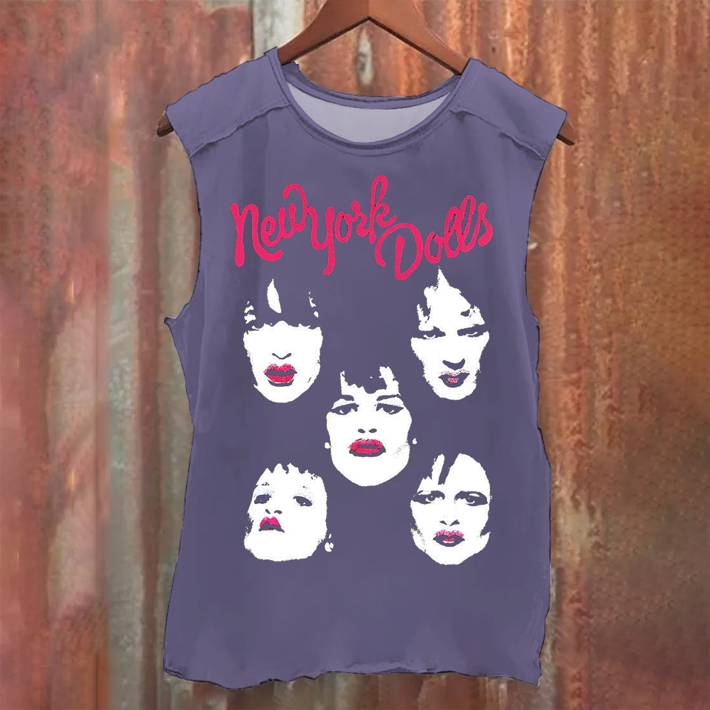Vintage Washed New York Dolls Band Tank Top