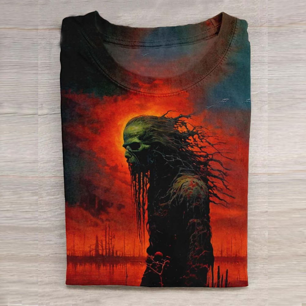 People After Nuclear Radiation Print Design T-shirt