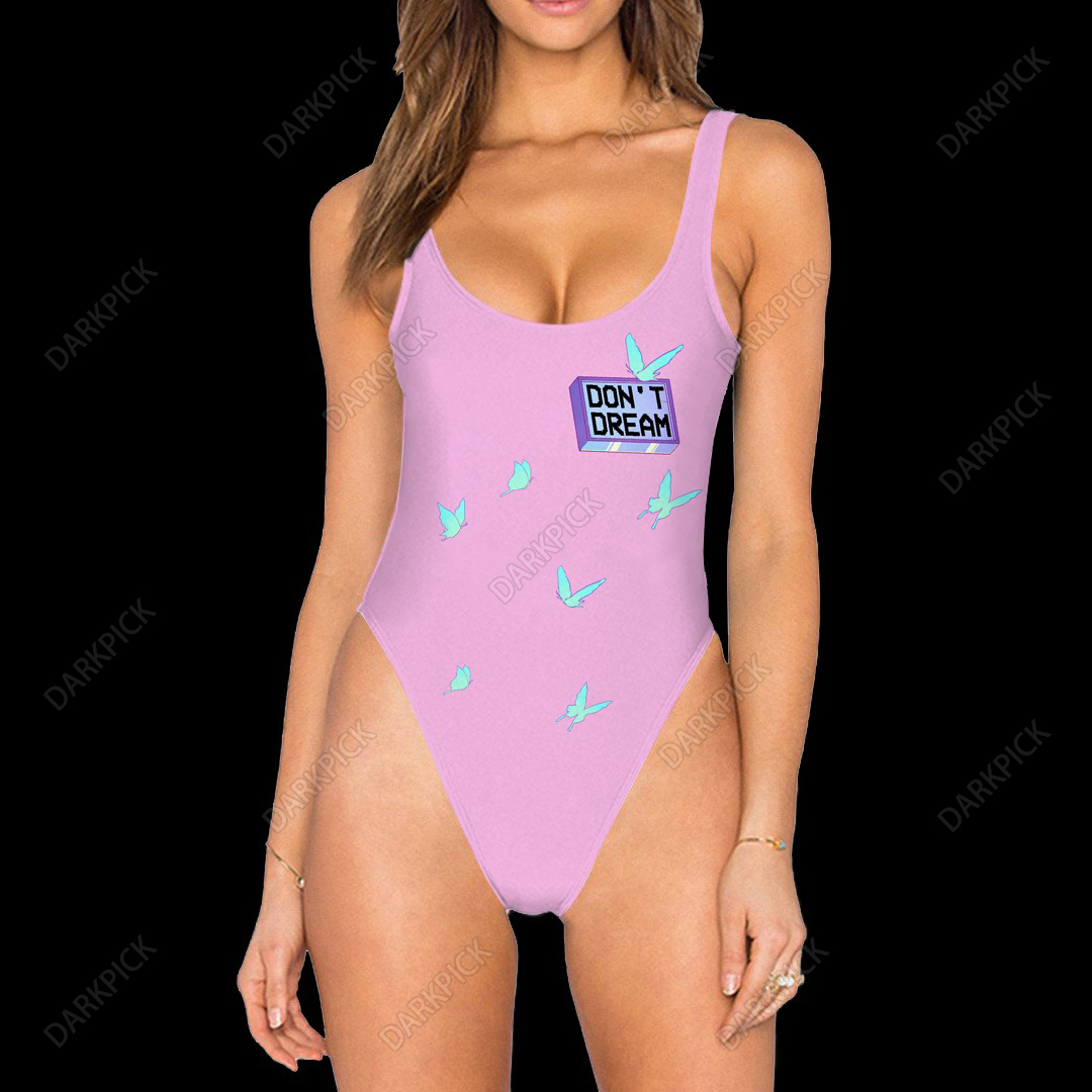 Dream Realm High Legged One Piece Swimsuit