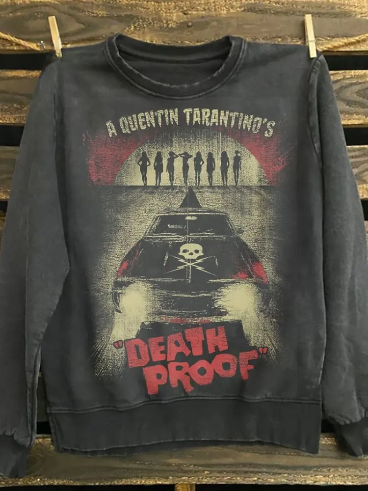 Death Proof Print Unisex 100% Cotton Sweatshirt