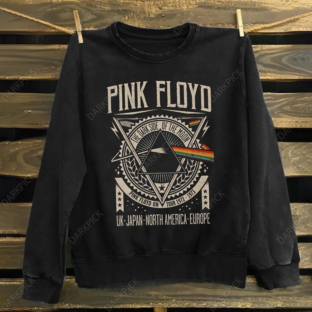 Unisex Cotton Pink Floyd Band Sweatshirt