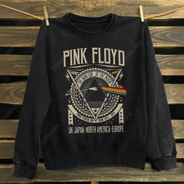 Unisex Cotton Pink Floyd Band Sweatshirt