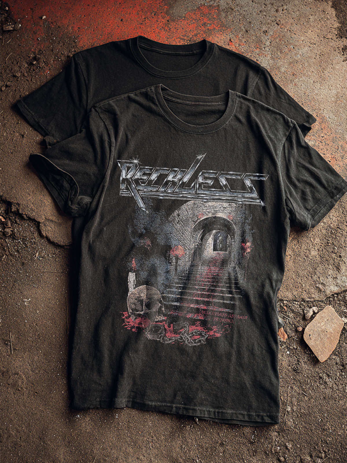 Ruthless Skulls And Flowers Unisex Casual Printed Tank Top