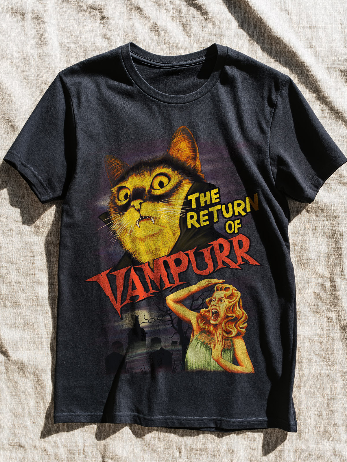 The Return of Vampurr cotton T-shirt