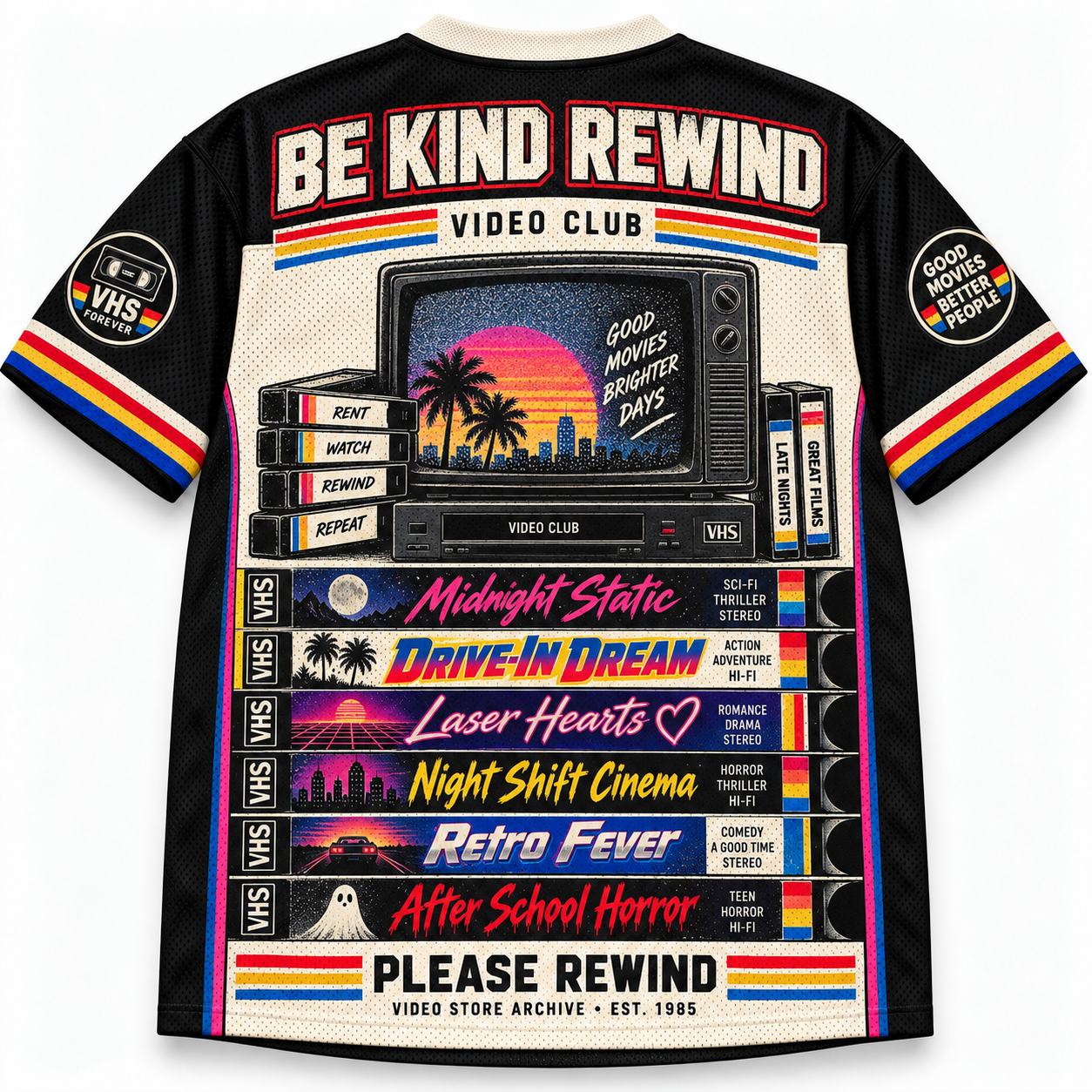 Video Club Est 1985 Friday Night Rental Jersey