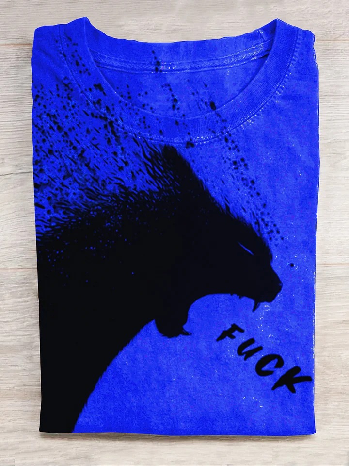 Unisex A Cat Yelling Fuck Print Casual Tank Top