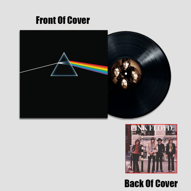 Pink Floyd Band Simulated Concert Record Vinyl Discs Decorate The Room Walls