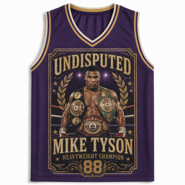Vintage Mike Tyson Undisputed Heavyweight Champion 88 Jersey Tank