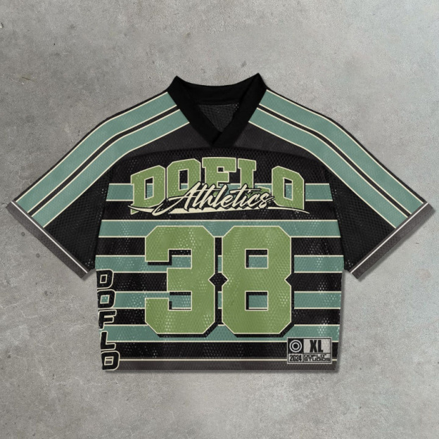 3D digital printing hot selling T-shirt retro fashion casual sports jersey-16