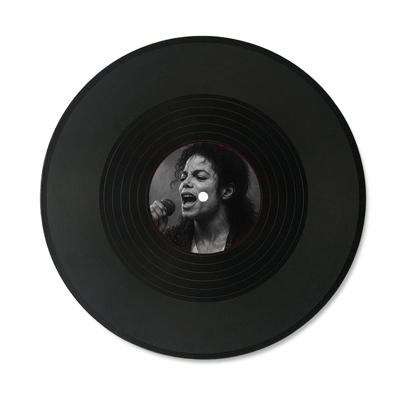  Michael Jackson Thriller 25 Simulated Concert Record Vinyl Discs Decorate The Room Walls