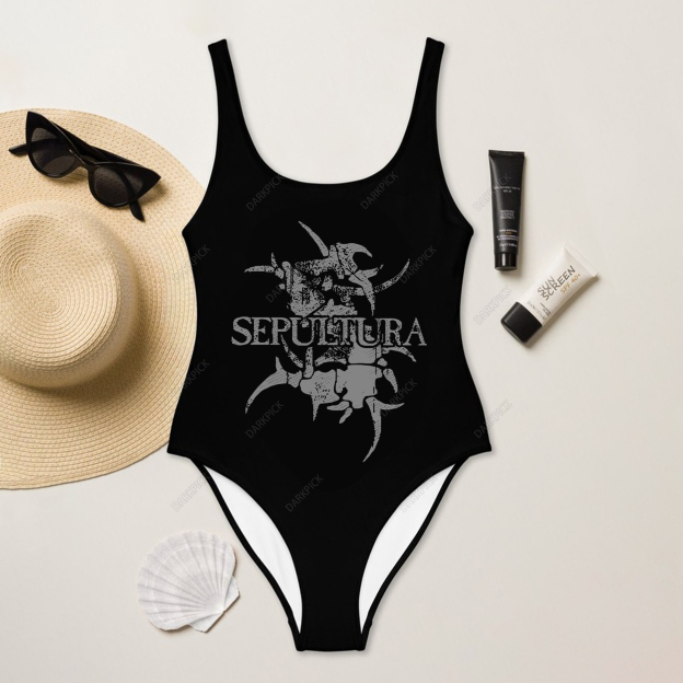 Sepultura Heavy Metal Band one piece swimsuit