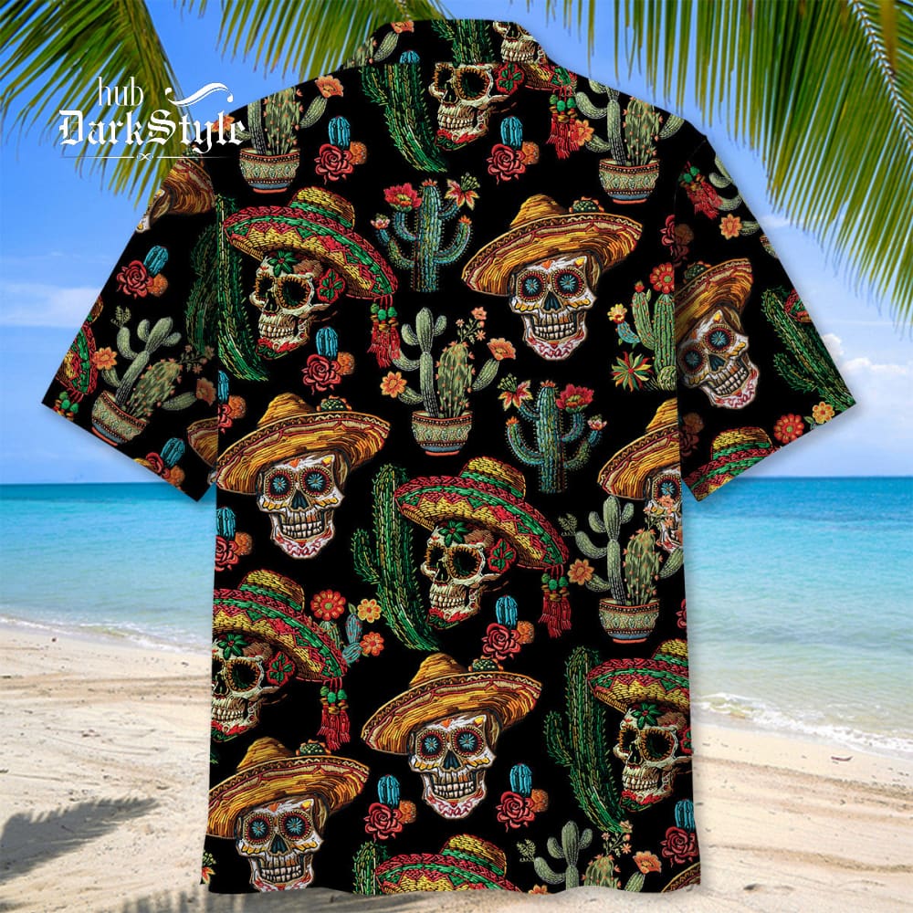 Cactus Skull Hawaiian Shirt