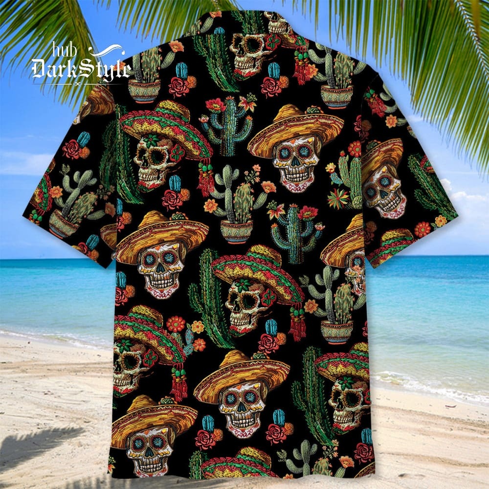 Cactus Skull Hawaiian Shirt