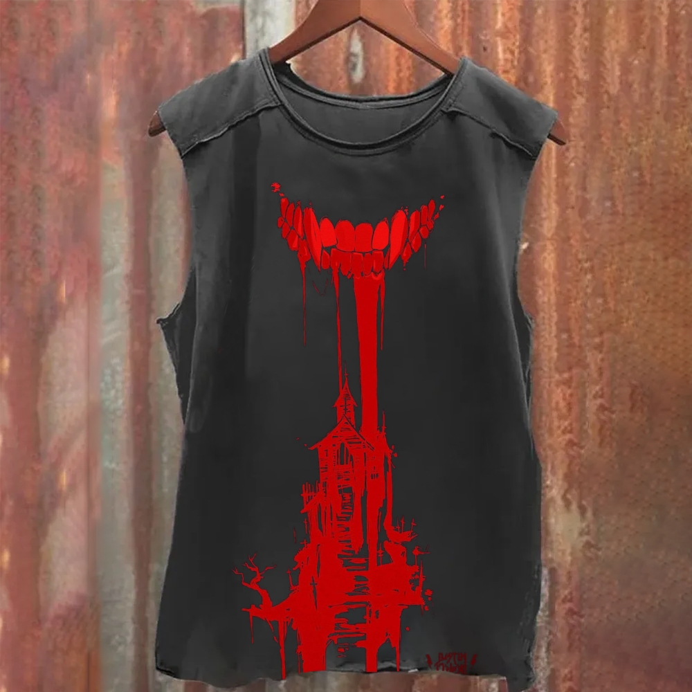 Unisex Vintage Demon Tank Top