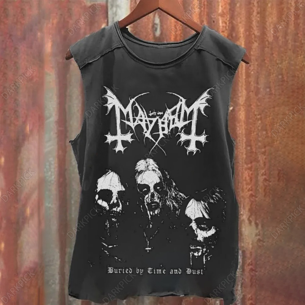 Unisex Vintage Mayhem Black metal  Tank Top
