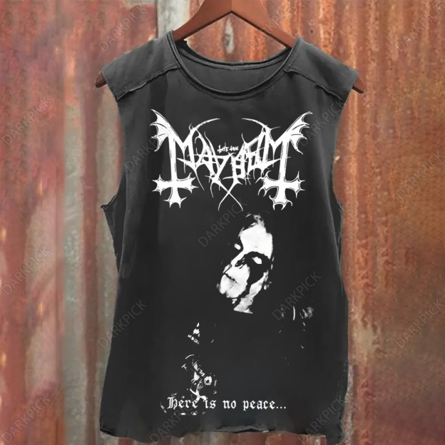 Unisex Vintage Mayhem Black metal  Tank Top