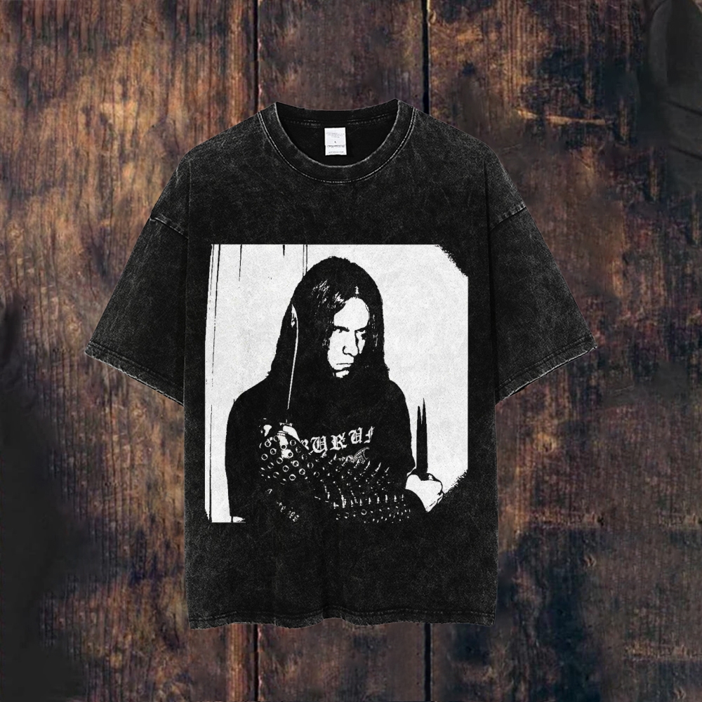 Unisex washed short-sleeved T-shirt